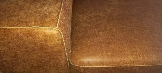 Divano a 2 posti con pouf, stile western, colore cognac, NUOVO! – Mancini Italia, Divani 2 posti, Leather (photo 5 of 7)