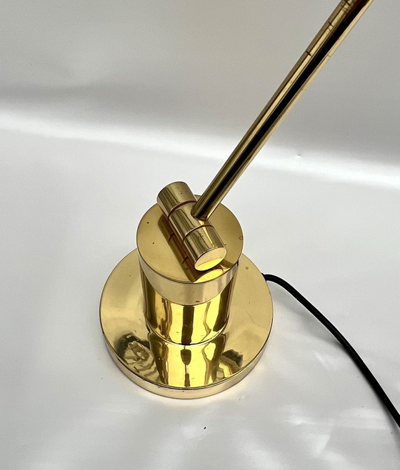 Image 1 of E.L.E. Leuchten – Lampada da scrivania in ottone massiccio dal design di metà secolo (circa anni '70/'80)