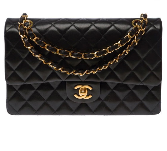Image 1 of Sac CHANEL Timeless/Classique en Cuir Noir - 103573
