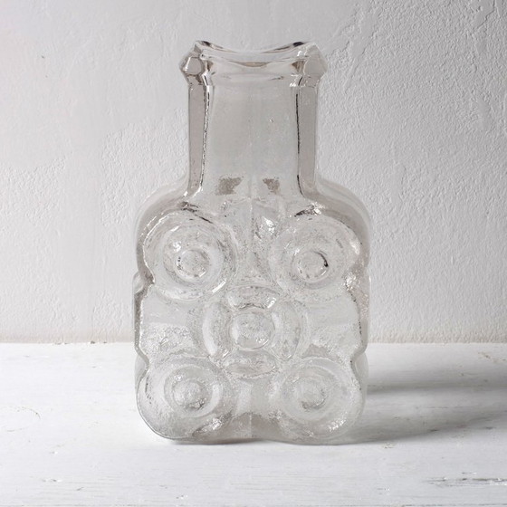 Image 1 of Vintage Walther Glas Vase: MCM Heiner Düsterhaus Art Glass, 1972