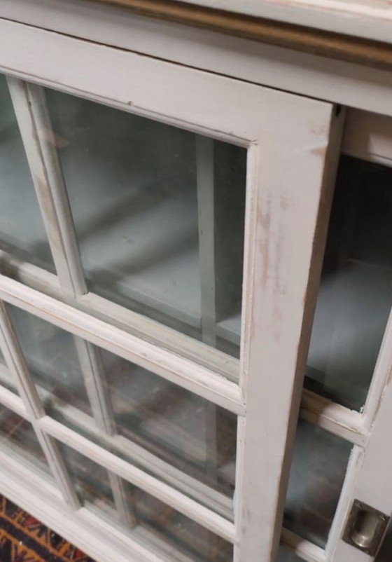 Image 1 of Antique low display cabinet in solid wood