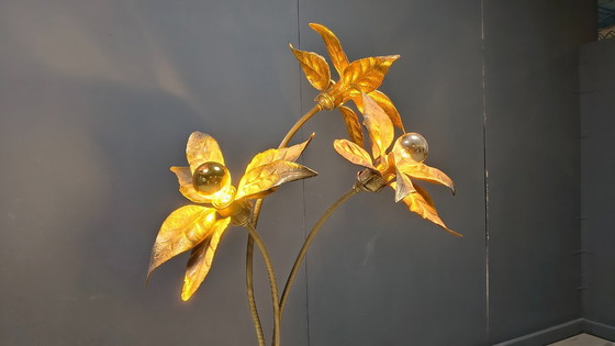 Image 1 of Willy daro flower floor lamp, 1970s