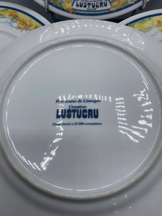 4 grote Lustucru Limoges porseleinen borden, gelimiteerde editie – Decoratieve objecten, Porcelain (photo 3 of 6)
