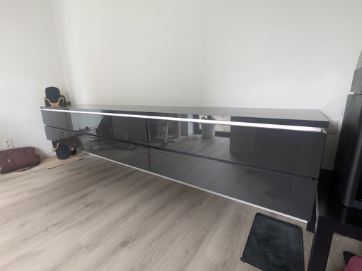 Design TV-kast - Hoogglans met Verlichting - 3m Breed