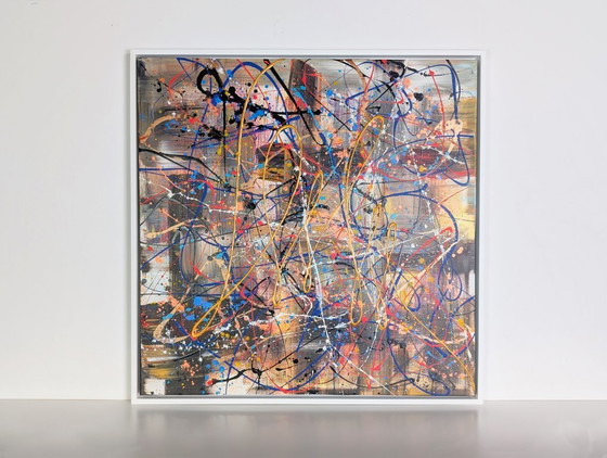 Image 1 of Original Kim Dieu acrylic painting, modern picture, Inspire Art, 79x79