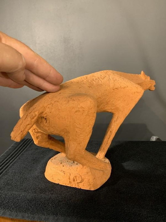 Sculpture animale cheval en terre cuite de Mario Peruggini, années 1960 – Ceramic, Mid Century Modern (photo 11 of 14)