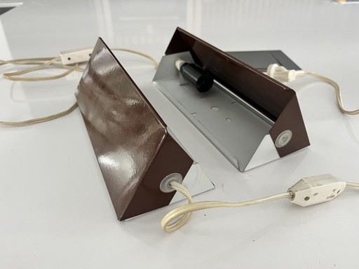 Ensemble de 2 lampes de chevet vintage wandlampjes 