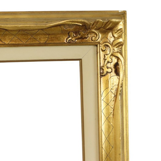 Image 1 of Large Gold-Colored Frame Baroque Style 86cm