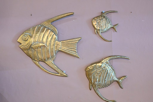 Wand aus Messing Fisch Fisch Wanddekoration