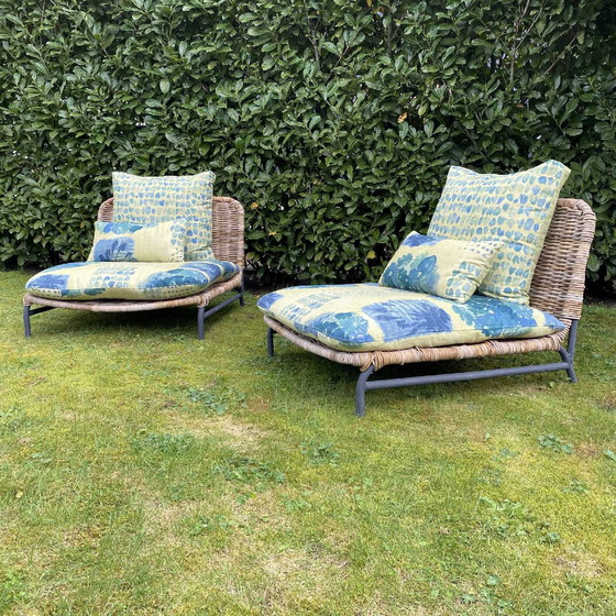 Image 1 of Outdoor-Lounge-Sessel aus Rattan (Eigenmarke, 2er-Set)