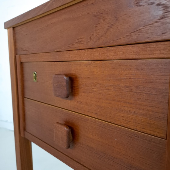 Bureau vintage Domino Møbler en teck années 60 design danois – Bureaux, Wood (photo 11 of 14)