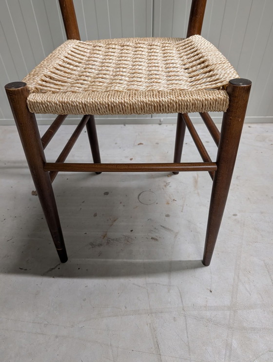 2 vintage kitchen chairs – Dining chairs, Textile, Wood (photo 12 of 15)
