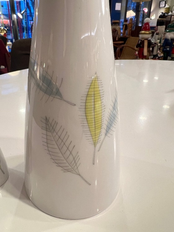 Image 1 of Seltene Rosenthal Vasen Set von Raymond Loewy | 50er/60er Jahre Designklassiker | Mid-Century Porzellan