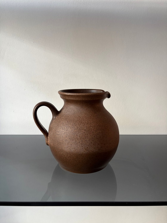 Vintage German ceramic vase with handle – Mid Century Modern (photo 2 of 4)