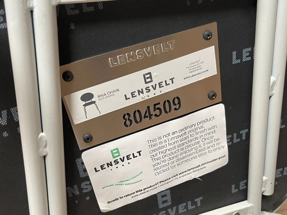 Image 1 of 6x Lensvelt Rick Minkes RNA Chair 171 bianco