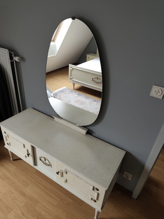 Vintage full 60s bedroom, Metal, Wood, Creme (photo 15 of 15)