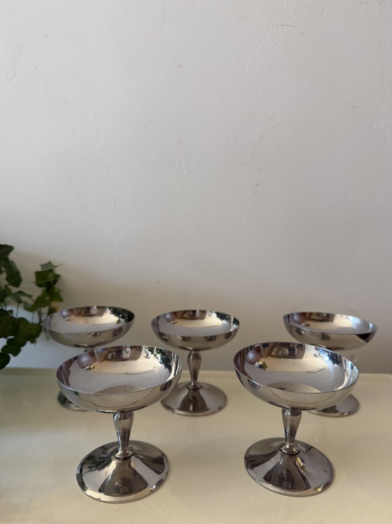 Image 1 of Set of 5 vintage Chrome coupes