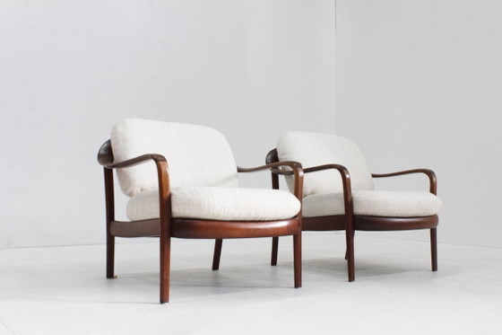 Image 1 of Ensemble de 2 fauteuils vintage danois du milieu du siècle, années 1960