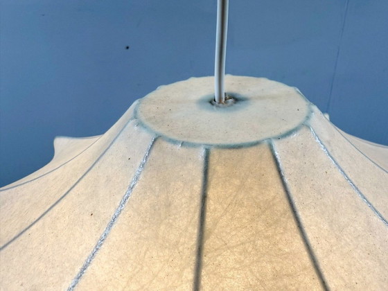 Image 1 of Mid-century Cocoon pendant lamp by Friedel Wauer for Goldkant Leuchten, Germany, 1970s.