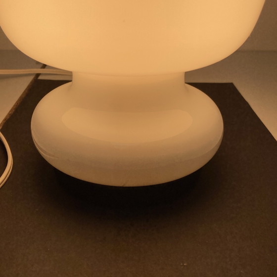 Image 1 of Table lamp white opaline glass vintage 70'S italian work
