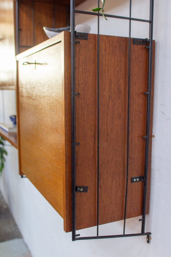 Image 1 of Mensola vintage in teak, mensola a muro, credenza, metà del XX secolo, anni '60