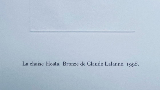 Image 1 of Claude Lalanne: Sedia Horta, incisione heliogravure su carta