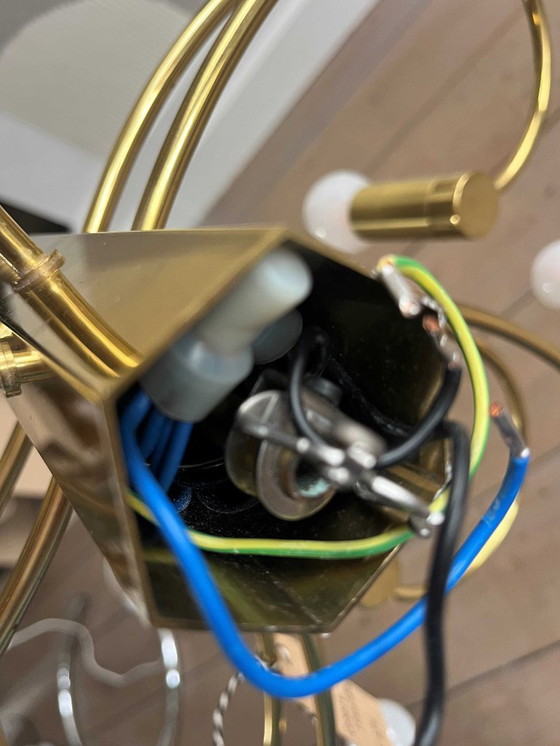 Image 1 of Gold metal Sputnik ceiling lamp by Cosack Leuchten