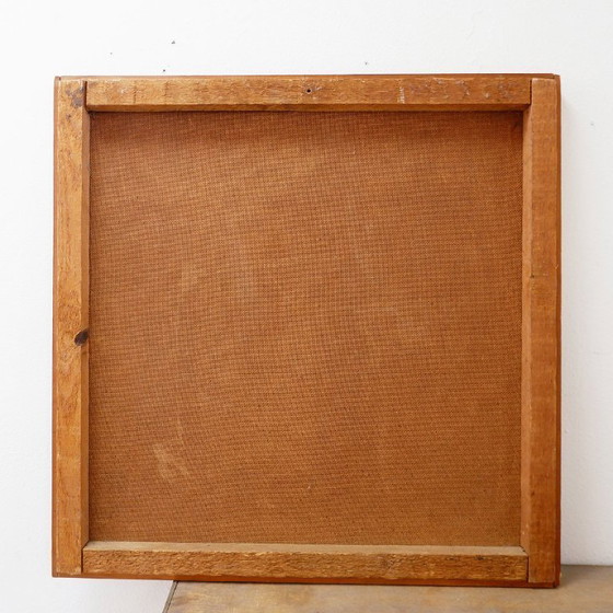 Image 1 of Abstract painting on panel - 63 x 63 cm