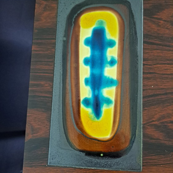 Image 1 of Tavolino da caffè Mid-Century Modern con intarsi in ceramica: un raro pezzo di design degli anni '60 e '70