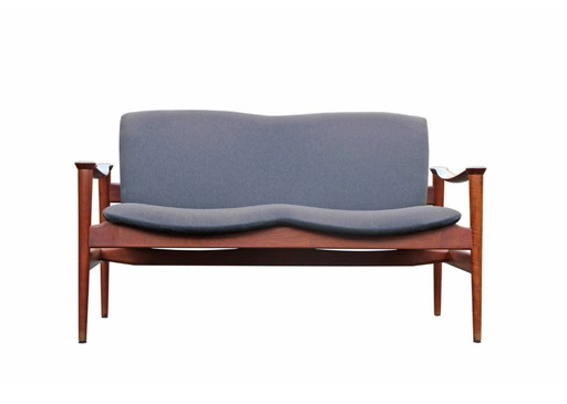 Sofá Loveseat 711 de Fredrik Kayser para Vatne Lenestolfabrikk, años 60