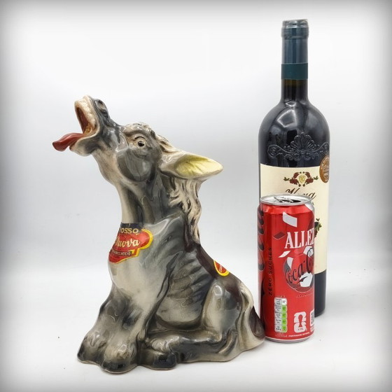 Image 1 of Zoomorphe Eselflasche aus Keramik von Casa Nuova Boccaccio, Italien, 1960er Jahre