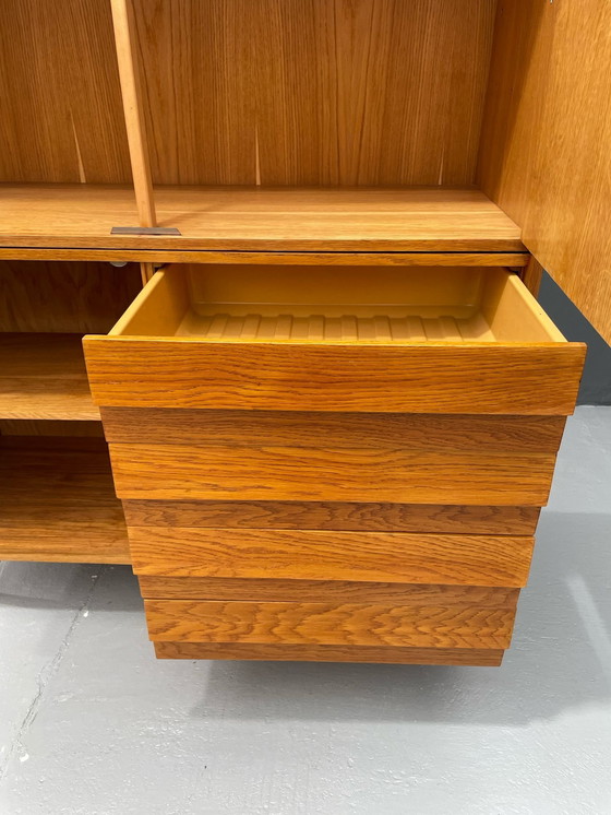 Image 1 of U-450 kast in eiken van Jiří Jiroutek voor Interiér Praha, Tsjecho-Slowakije, jaren 1960