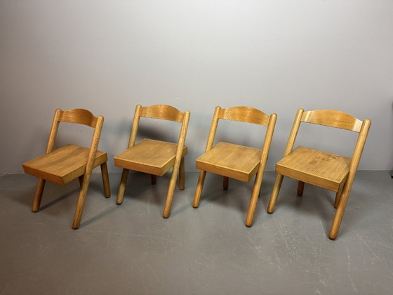 Image 1 of Sedie da pranzo brutaliste di metà secolo di Pamio & Toso per Stilwood, set di 4. Italia, 1972