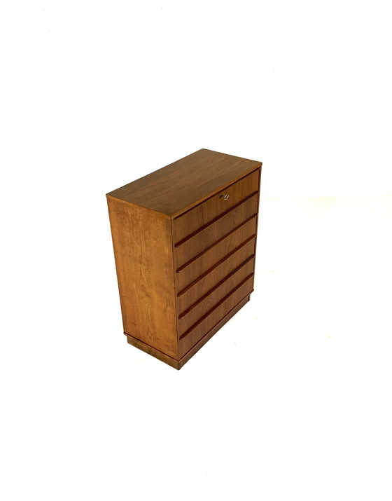 Image 1 of Vintage Deense teakhouten ladekast ‘60