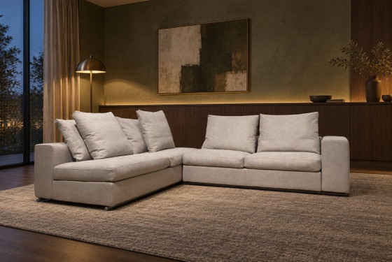 NUOVO Flexform Groundpiece Divano angolare + GARANZIA, Divani angolari, Altro, Tessile, Beige, Modern (foto 2 di 12)