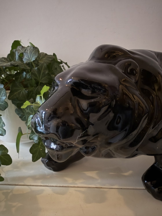 Scultura di Leone in Ceramica Italiana – Oggetti decorativi (photo 3 of 5)