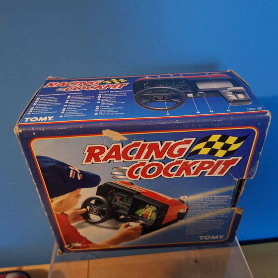 Image 1 of Tomy Racing Cockpit 80s analog arcade game