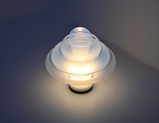 Image 1 of Lampada da tavolo LT305 Lotus di Carlo Nason per Mazzega, anni '60
