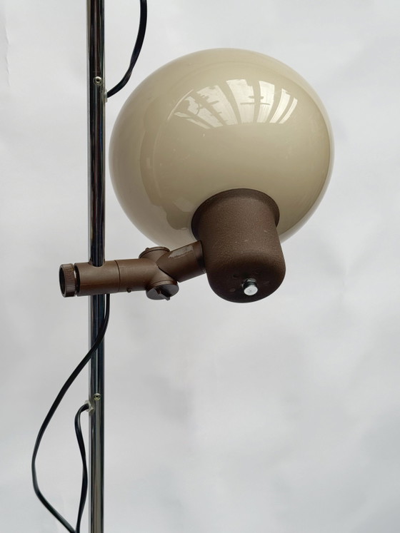 Lampada da terra vintage olandese a forma di fungo Herda | Anni '70, era spaziale – Lampade da terra, Chrome (photo 8 of 10)