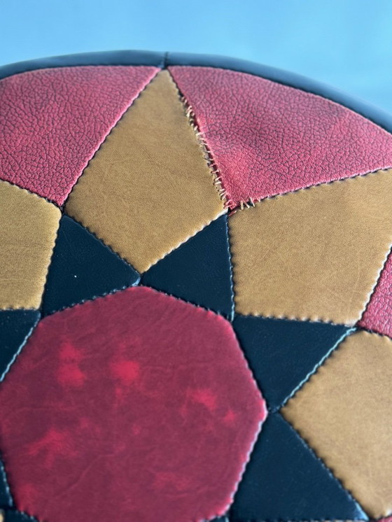 Image 1 of Vintage Patchwork Poef