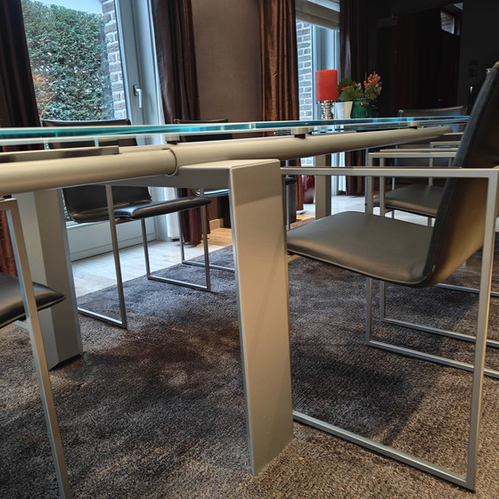Image 1 of Table extensible en verre Desalto