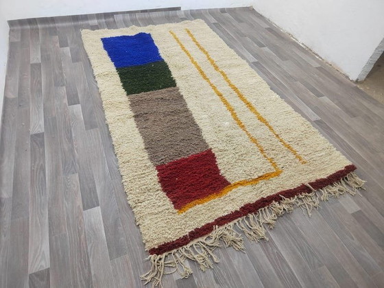 Handgemaakt vloerkleed van puur wol, traditioneel vakmanschap, afmeting 150/350 cm – Aime Té (photo 6 of 9)