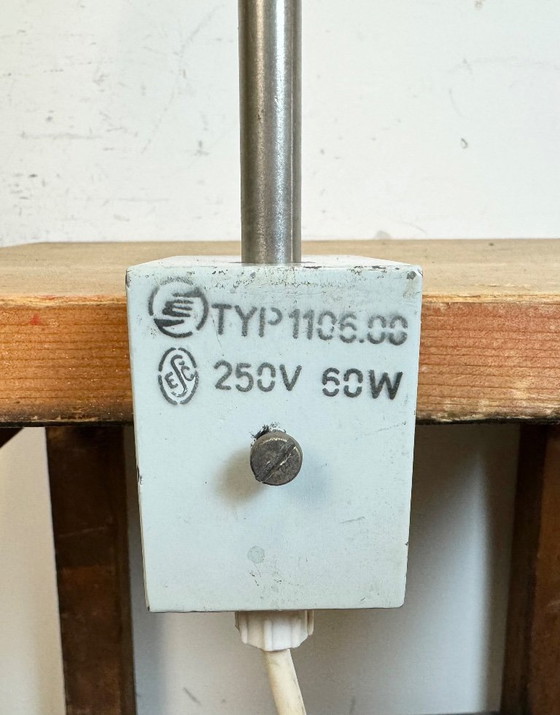 Image 1 of Lampada da scrivania per ufficio industriale grigia di Elektrosvit, anni '70