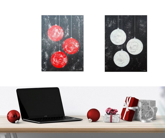 Image 1 of 2 Kerstschilderijen