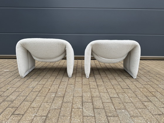 Image 1 of 2x Artifort F598 Groovy Armchairs in Mint Condition! Pierre Paulin