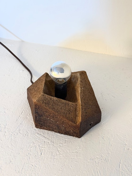 Image 1 of Brutalist vintage ceramic wall lamp