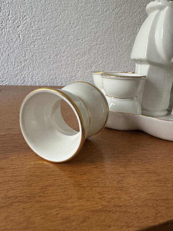 Image 1 of Service à Œufs en Porcelaine Robj Ancien