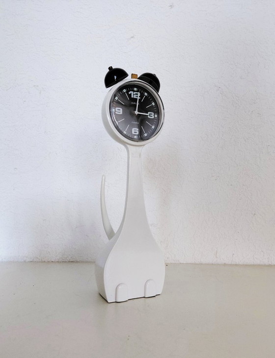 Image 1 of Europa Uhren design alarm clock cat new old stock