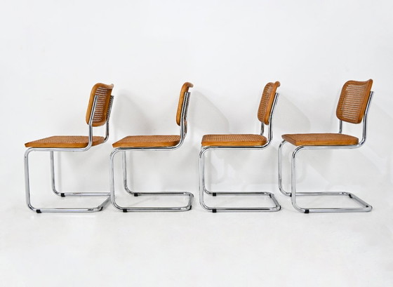 Sillas de comedor estilo B32 de Marcel Breuer (juego de 4) – Wood (photo 5 of 8)