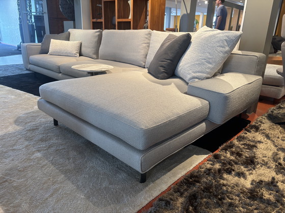 Image 1 of Minotti Sherman sofá esquinero 106x350x142cm en tejido Norton